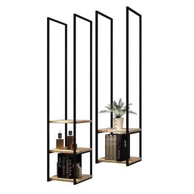 Floating Shelves for Wall, 2 Layer Ceiling Mounted Shelf Wood Hanging Storage Shelving for Bedroom Living Room Kitchen, Plants Books Display Rack (Size : 30x30x90cm)