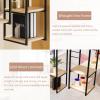 Floating Shelves for Wall, 2 Layer Ceiling Mounted Shelf Wood Hanging Storage Shelving for Bedroom Living Room Kitchen, Plants Books Display Rack (Size : 30x30x90cm) view 3