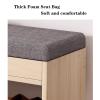 Natliedop 3 Tier Shoe Bench Rack for Entryway, Shoe Storage Bench, Industrial Entryway Bench with Shoe Storage, Free Standing Shoe Racks, Metal Shoe Storage, Up to 330 lb view 4