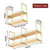 Kitchen Bar Shelf Ceiling Storage Shelves Floating Plant Books Shelving for Wall Large Plate Rack Pot Holder, Hanging Decorative Display Storage Shelf Metal, Wine Glass Rack ( Size : 140x30x80cm ) view 2