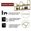Kitchen Bar Shelf Ceiling Storage Shelves Floating Plant Books Shelving for Wall Large Plate Rack Pot Holder, Hanging Decorative Display Storage Shelf Metal, Wine Glass Rack ( Size : 140x30x80cm ) view 4