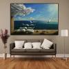 Salvador Dali Painting The Waves Book Sailboat Wall Paintings On Canvas Prints Unframed Wall Art Pictures Decoration 92x122cm/36x48in Unframed view 2