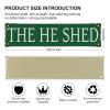 Tin Sign The He Shed Retro Metal Tin Signs 16X4 Inch For Shop Yard Man Cave Garage Outdoor Funny Wall Decor Decorative Poster Plate view 2
