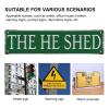 Tin Sign The He Shed Retro Metal Tin Signs 16X4 Inch For Shop Yard Man Cave Garage Outdoor Funny Wall Decor Decorative Poster Plate view 3