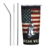 American Welder Double Vacuum Coffee Tumbler, 20oz Stainless Steel Cup With Straw Straw/Lid, Funny Car Travel Mug For Home, Office, Travel, Party view 1