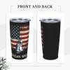 American Welder Double Vacuum Coffee Tumbler, 20oz Stainless Steel Cup With Straw Straw/Lid, Funny Car Travel Mug For Home, Office, Travel, Party view 3