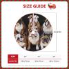 48" Christmas Tree Skirt with English Bulldogs Christmas Tree Decoration Mat Rustic Xmas Tree Cover Mat Waterproof Xmas Tree Skirt for Holiday Farmhouse Decorations view 2