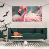 Pink Flamingo Print Party Banner Funny Christmas Banner Birthday Banner Backdrop Large Outdoor Banner Photography Background Xmas Party Decor for Garden Holiday Party Supplies view 4