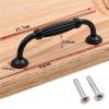 YEAHSO Black Aluminum Alloy Door Handle Drawer Kitchen Cupboard Cabinet Drawer Pull Knobs for Furniture Hardware 1Pcs view 2