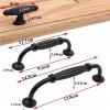 YEAHSO Black Aluminum Alloy Door Handle Drawer Kitchen Cupboard Cabinet Drawer Pull Knobs for Furniture Hardware 1Pcs view 4