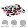 Delicious Cupcakes Reversible Microfiber Dish Drying Mat For Kitchen,16 Inch X 18 Inch,Kitchen Accessories view 4