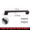 YEAHSO Cabinet Handles Suitcases Black Solid Aluminum Alloy Door Knobs and Kitchen Cupboard Pulls Drawer Furniture Hardware 1Pcs view 2