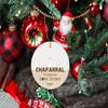 Chaparral Ornament Christmas Map City Chaparral NM It's Where Our Love Story Begins for Couple Chaparral Ornament 3 inch Circle Plastic view 2