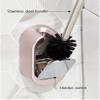 CekoCk Toilet Cleaner Brush,Toilet BrushToilet Brush Toilet Brush Wall-Mounted Toilet Brushes and Holders Bathroom Toilet Long Handle Toilet Brush Set Plastic Plating Toilet Brush (Color : Bronze) view 2