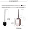 CekoCk Toilet Cleaner Brush,Toilet BrushToilet Brush Toilet Brush Wall-Mounted Toilet Brushes and Holders Bathroom Toilet Long Handle Toilet Brush Set Plastic Plating Toilet Brush (Color : Bronze) view 3
