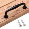 YEAHSO Black Aluminum Alloy Door Handle Drawer Kitchen Cupboard Cabinet Drawer Pull Knobs 1Pcs view 2