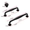 YEAHSO Black Aluminum Alloy Door Handle Drawer Kitchen Cupboard Cabinet Drawer Pull Knobs 1Pcs view 4