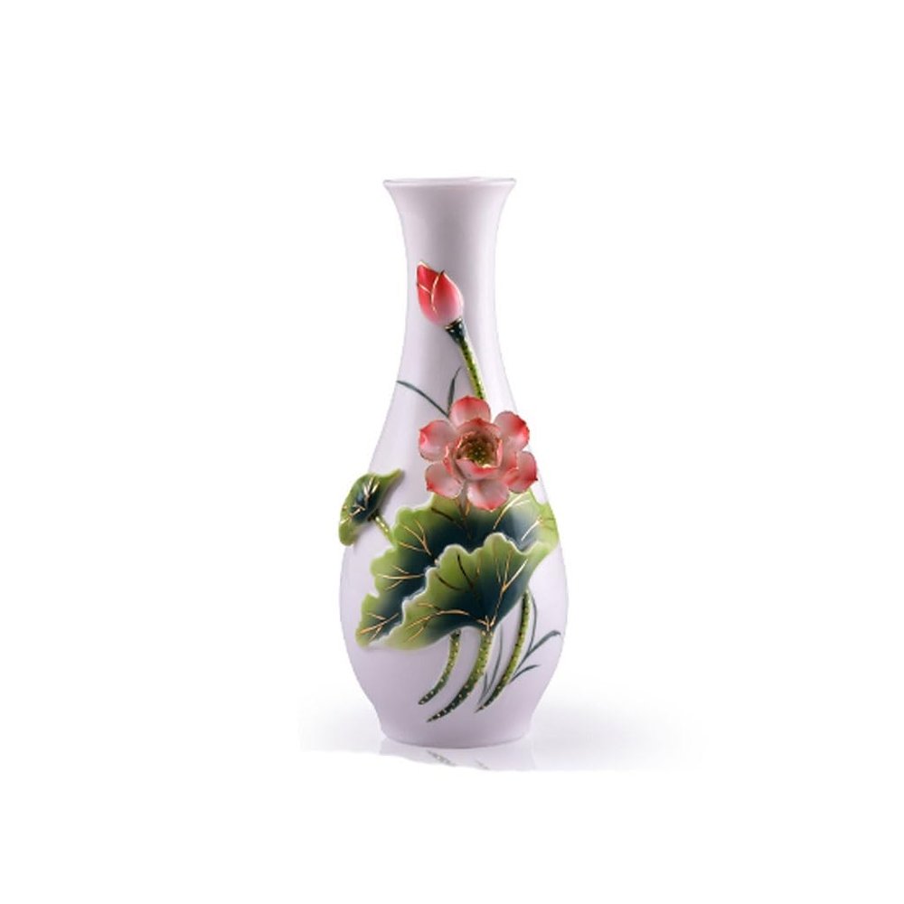 Decorative Vases Ceramic Vase Ornaments Living Room Countertop Flower Arrangement Creative Porcelain New Chinese Zen Style Flower Vases for Decor