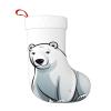 BONDIJ Polar Bear Christmas Stockings with White Cuff Plush Xmas Stockings Personalized Christmas Hanging Stockings Decorations for Family Holiday Christmas Decor view 3