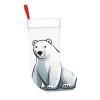BONDIJ Polar Bear Christmas Stockings with White Cuff Plush Xmas Stockings Personalized Christmas Hanging Stockings Decorations for Family Holiday Christmas Decor view 4