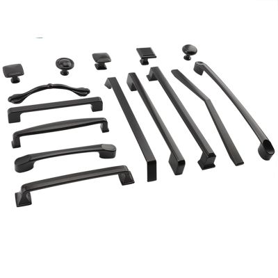 YEAHSO Black Handles for Furniture Parts Cabinet Knobs and Handles Kitchen Handles Drawer Knobs Pulls Cupboard Hardware Accessories 1Pcs