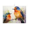 Oil painting bird Print Dish Drying Mat for Kitchen Counter Super Absorbent Microfiber Drainer Mats Large Size Dish Drying Pad Quick Drying Dish Rack Pad 18"x 24" view 2