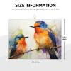 Oil painting bird Print Dish Drying Mat for Kitchen Counter Super Absorbent Microfiber Drainer Mats Large Size Dish Drying Pad Quick Drying Dish Rack Pad 18"x 24" view 4
