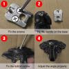 CAIRIAC Elephant Door Cabinet Handle, Creative Coat Hook, Elephant Pulls for Cabinets Drawers Doors (Black) view 3