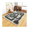 Analog ABC Kids Rug Playroom Car Play Mat City Life Road Rug for Cars Fun City Map for Carpet for Bedroom Boys (39 * 59 inches, Night Township) view 1