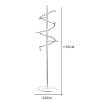 Garment Rack Freestanding Metal Coat Rack With 9 Spiral Design Hook, Modern Entryway Coat Hanger Stand With Marble Base, Space Saving Coat Stand Organizer For Bedroom And Office, 32X170C(Color:Black) view 2
