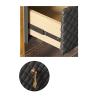 LINKIO Side Tables Bedroom Indoor Creative Rectangular Bedside Table with Drawers Leather Bedside Table Bedroom Locker Coffee Table Bedside Table Bed Side Table view 4
