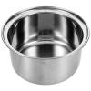 UKCOCO Small Hot Pot Liner Stainless Steel Rice Cooker Nonstick Stew Pot Rice Maker Pan Rice Cooking Pan Rice Inner Tank Fondue Pot Soup Pot Liner for Stove Top Individual Pasta Portable view 1