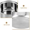 UKCOCO Small Hot Pot Liner Stainless Steel Rice Cooker Nonstick Stew Pot Rice Maker Pan Rice Cooking Pan Rice Inner Tank Fondue Pot Soup Pot Liner for Stove Top Individual Pasta Portable view 2