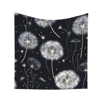 Dark Dandelion Wall Tapestry - Festive Home Decor And Versatile Accent 59x59in