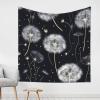 Dark Dandelion Wall Tapestry - Festive Home Decor And Versatile Accent 59x59in view 3