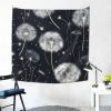 Dark Dandelion Wall Tapestry - Festive Home Decor And Versatile Accent 59x59in view 4