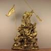 burid Pure Copper Chinese Feng Shui Guan Gong Statue God of Wealth Home and Office Decoration Wu God of Wealth Guan Yu Statue Best Furnishings Gifts view 1
