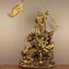 burid Pure Copper Chinese Feng Shui Guan Gong Statue God of Wealth Home and Office Decoration Wu God of Wealth Guan Yu Statue Best Furnishings Gifts view 2