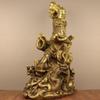 burid Pure Copper Chinese Feng Shui Guan Gong Statue God of Wealth Home and Office Decoration Wu God of Wealth Guan Yu Statue Best Furnishings Gifts view 4
