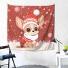 Bedbliss Christmas Chihuahua Dog Wall Tapestry - Festive Home Decor And Versatile Accent 59x59in view 4