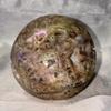 Sphalerite Aura Skull - Halloween decor, spooky polished stone sculpture 2 view 4