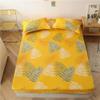 Bed Sheet Blue Night Sky Reactive Prined Bed Sheets and Pillowcase Drap de lit Sheet on Elastic,Type 2,120x200x25cm SSingle view 1