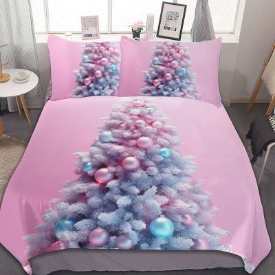Merry Christmas Duvet Cover King Size - Super Soft Christmas Decoration Comforter Cover Set, 3PCS Breathable Microfiber Bedding Set with Zipper Closure
