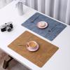 Table mat, Leather placemat, Double-Sided Western placemat, Waterproof and Insulating mat view 3