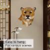BSapp Head Wall Decor, Emulation Taxidermy Leopard Head Animals Sculpture For Living Room Study Bedroom And Farmhouse Decor view 2