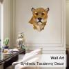 BSapp Head Wall Decor, Emulation Taxidermy Leopard Head Animals Sculpture For Living Room Study Bedroom And Farmhouse Decor view 3