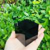 AtkitS Beautiful Natural Obsidian Cube Crystal Square Gift Decoration (Size : 4cm) view 3