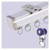Curtain Single Tracks Ceiling/ Wall Mounting, Heavy-Duty Curtain Rails Room Divider For Living Room/ Bedroom/ Dressing Room, Straight Drapery Track Set ( Color : Ceiling Mount , Size : 38ft/1158cm ) view 1