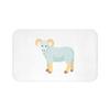 Bath Mat fits UNC Chapel Hill Rameses Mascot Cartoon | Alma Mater | Chapel Thrill | North Carolina | Graduation Gift | Carolina Blue (Size: 24"  17") view 1