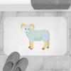 Bath Mat fits UNC Chapel Hill Rameses Mascot Cartoon | Alma Mater | Chapel Thrill | North Carolina | Graduation Gift | Carolina Blue (Size: 24"  17") view 4